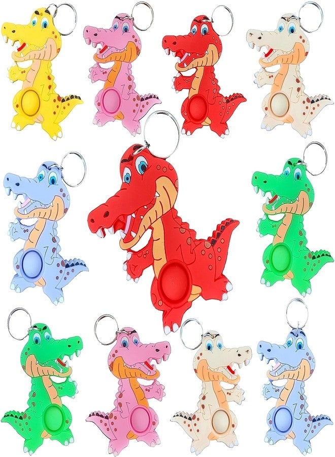 PSDFH 24 Packs Bulk Mini Crocodile fidgets Toys for Kids Children Classroom Students Gift Prize from Teacher,Crocodile Animal Birthday Party Favors - Image 1